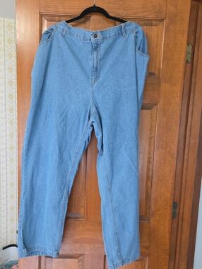 Woman Within Light Blue Relaxed Fit Men's Jeans